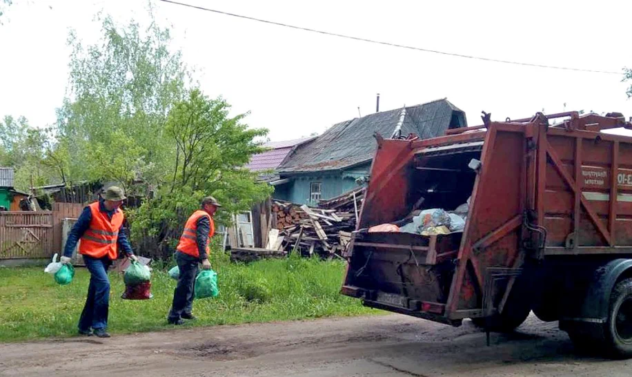 Вывоз мусора из частного дома в Урае в октябре